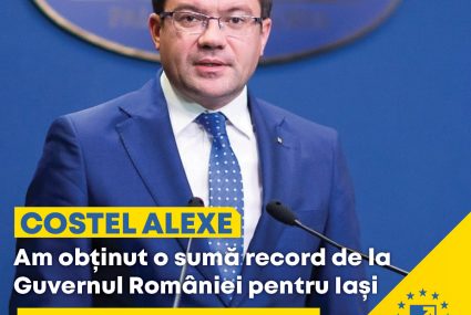 Am obținut o sumă record de la Guvernul României pentru Iași, 45,65 mil. lei